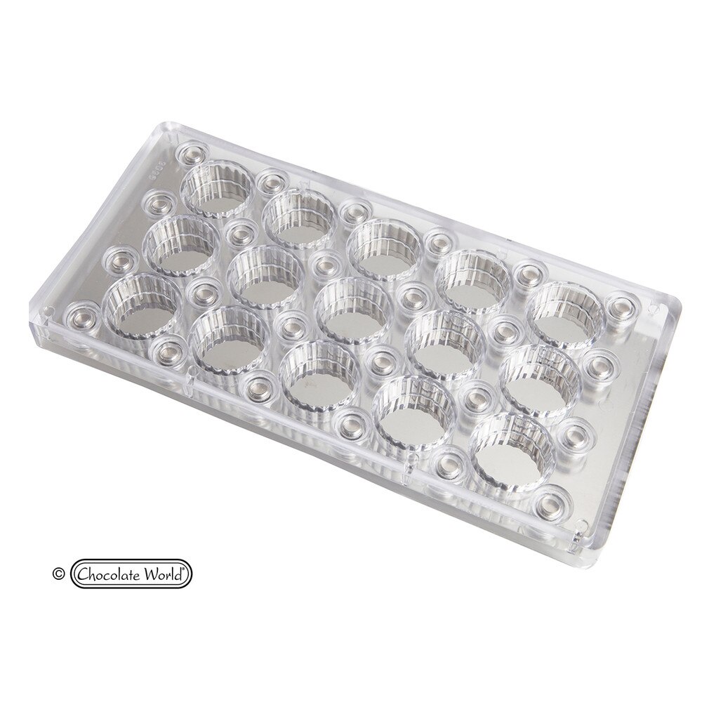 Chocolate World Mould Magnetic Round 32mm
